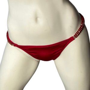 Despi Red Crystal Bikini Bottom